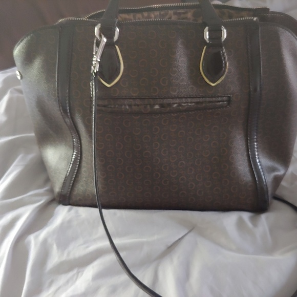 GUESS BROWN TOTE PURSE - Picture 4 of 4